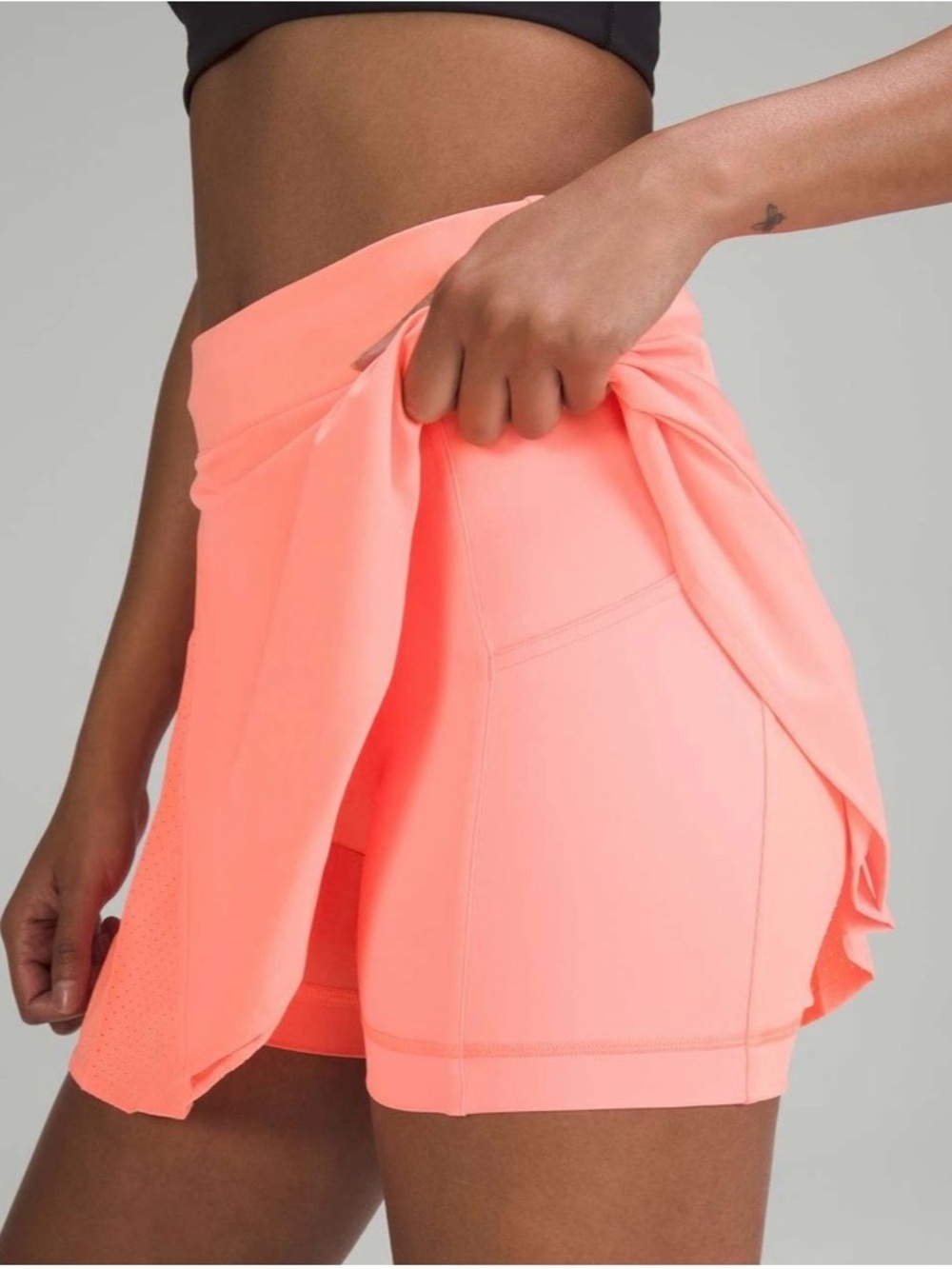 Lululemon Asymmetrical Pleated Tennis Skirt Sunset, size 2, W8AFSS 22-4 Y9 - Picture 2 of 15